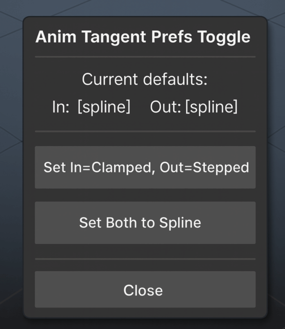 Anim Tangent Prefs Script